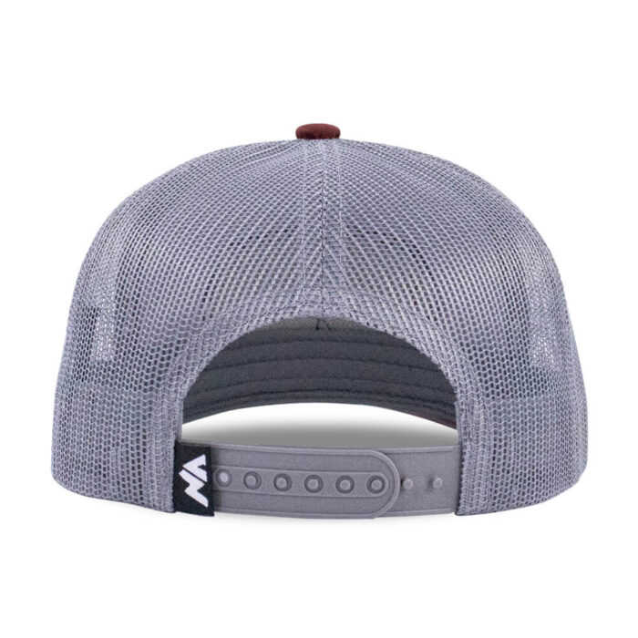 5 Panel Woven Patch Trucker Cap / Mesh Back - Image 3