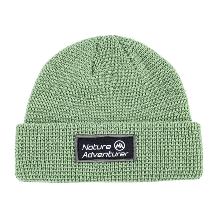 Cuffed Beanie / Winter Hat / Woven Patch - Image 2