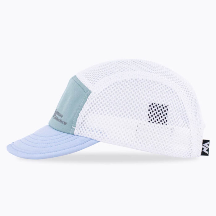 5 Panel Camper Cap / Running Hat / Mesh Back / Reflective Logo - Image 3