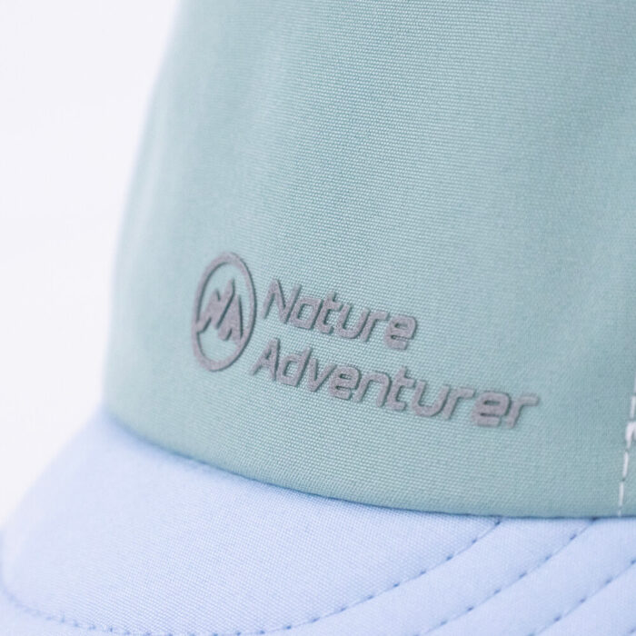 5 Panel Camper Cap / Running Hat / Mesh Back / Reflective Logo - Image 5