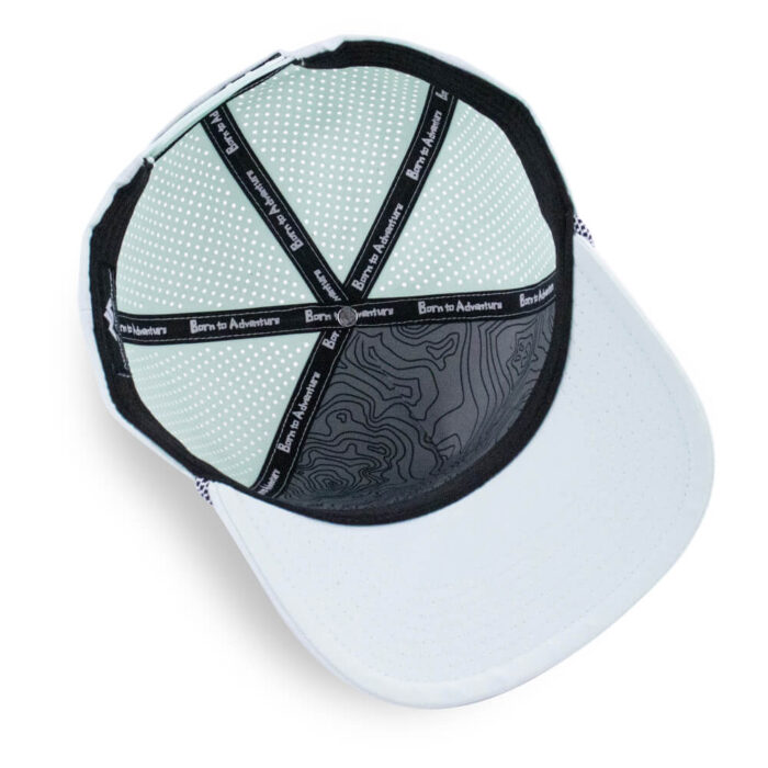 5 Panel Rope Trucker Cap /  Rubber PVC Logo / Laser Cut Holes - Image 6