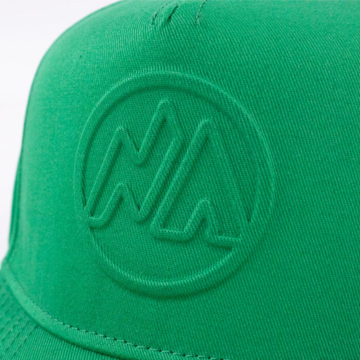 Structured 5 Panel Trucker Cap /  Embossed Logo - Image 5