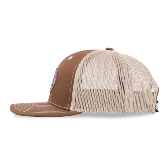 6 Panel  Leather Patch Trucker Cap / Mesh Back - Image 3