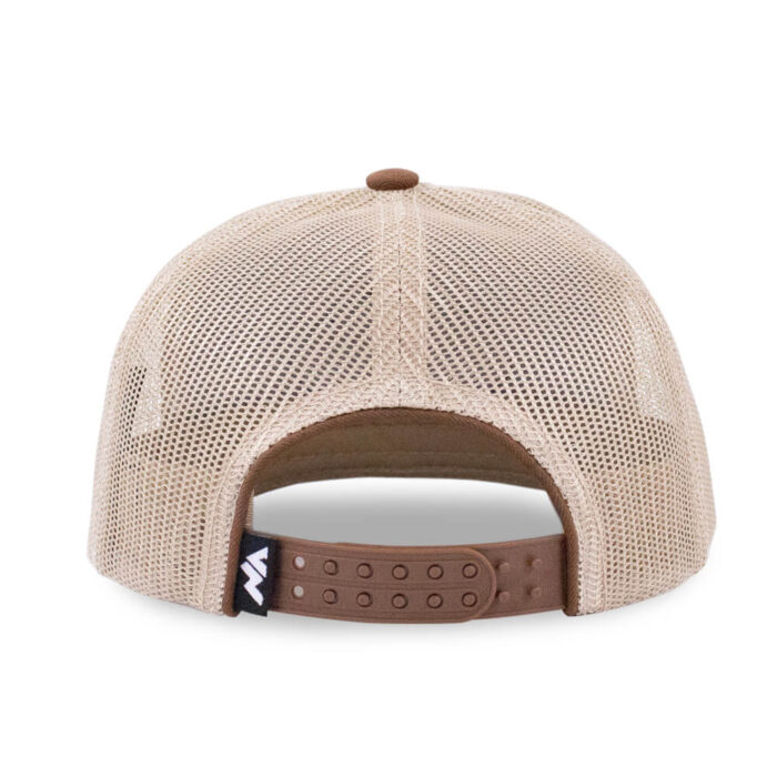 6 Panel  Leather Patch Trucker Cap / Mesh Back - Image 4