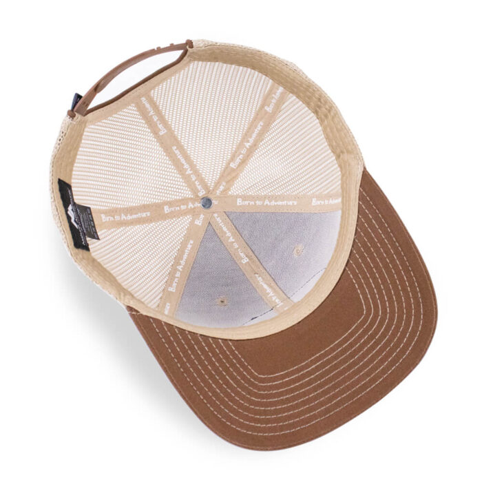 6 Panel  Leather Patch Trucker Cap / Mesh Back - Image 6