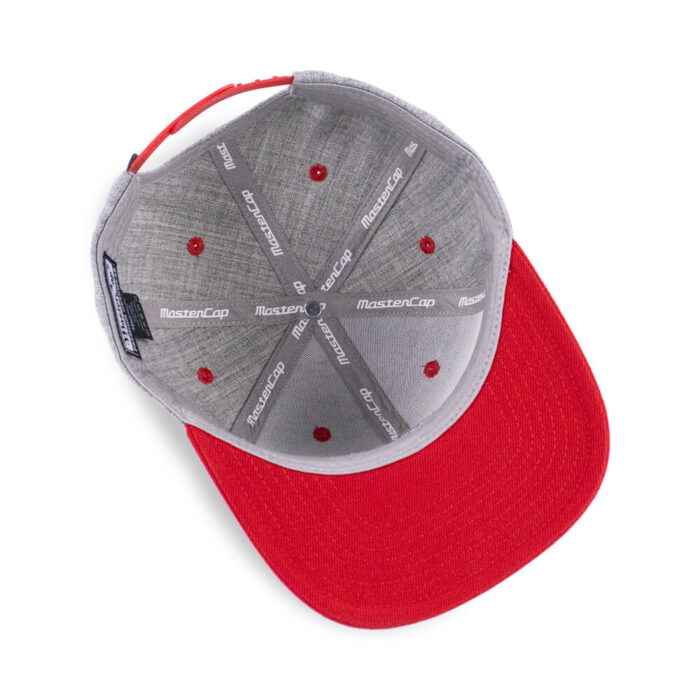 6 Panel Snapback Cap / Wool-Acrylic Blend / Applique Embroidery - Image 6