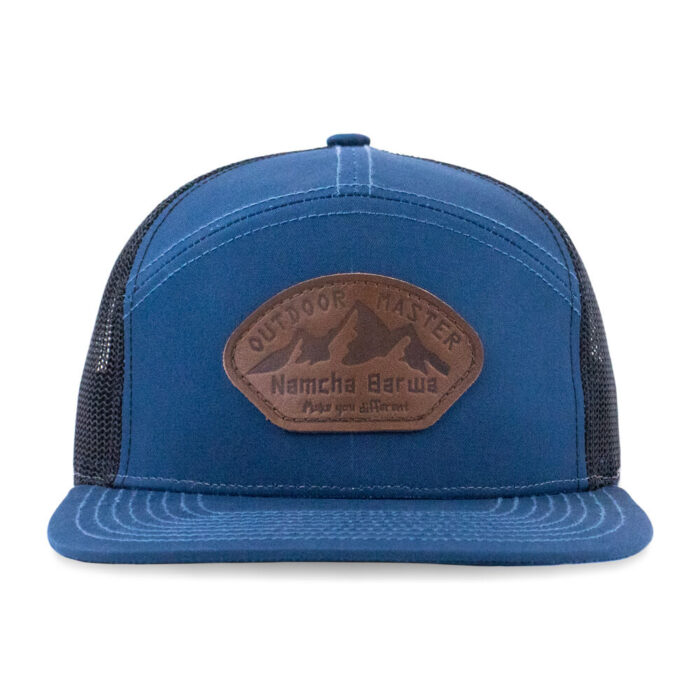 7 Panel Camper Mesh Cap / Leather Patch - Image 2