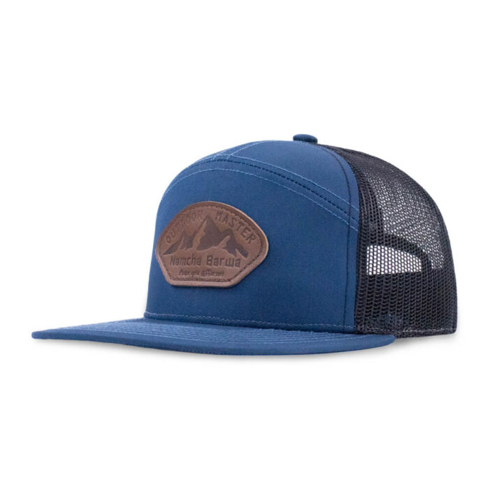 7 Panel Camper Mesh Cap / Leather Patch