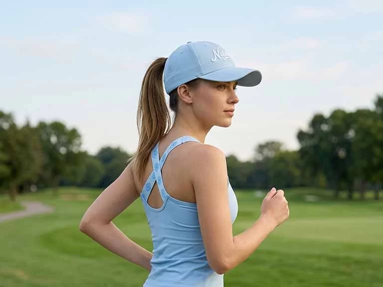 Ponytail Hat Crisscross Elastic Band Detail