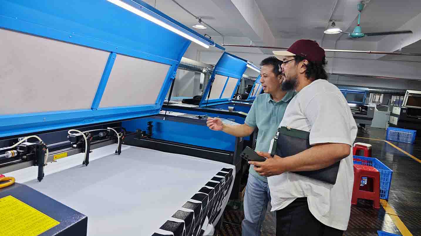 High-efficiency laser cutting machines at MasterCap Dongguan factory