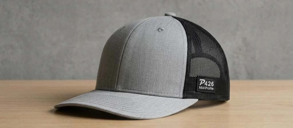 MasterCap P426 mid-profile 6-panel trucker hat equivalent to Richardson 112